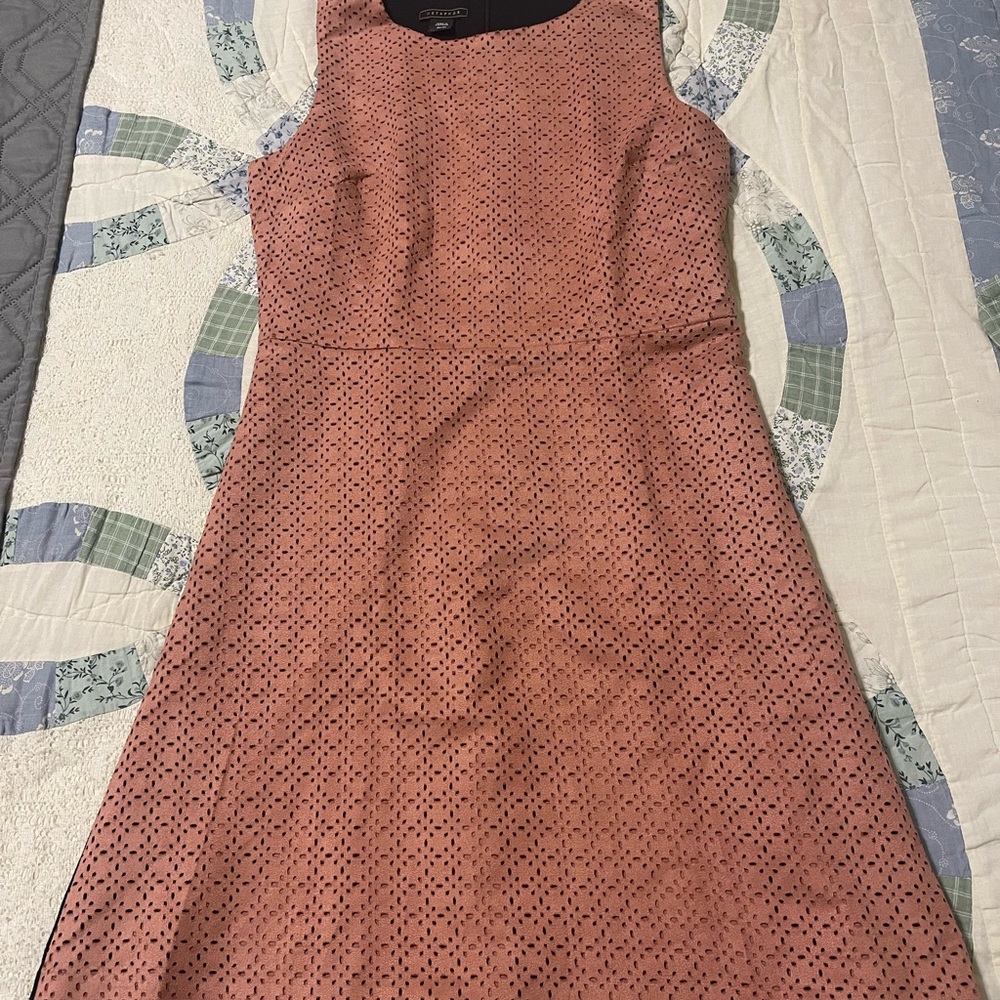 Metaphor Pink Dotted Midi Dress